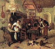 Jan Steen Interior of an inn oil